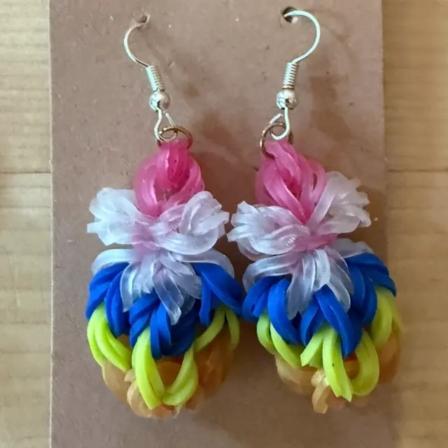 Pineapple earrings from Annika’s Loops & Looms
