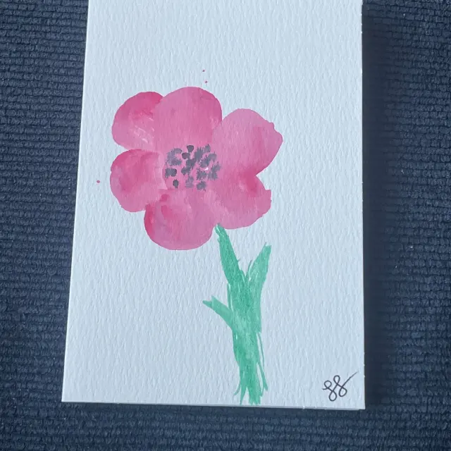 Watercolor painting card from Love Life with Lily and Leigha